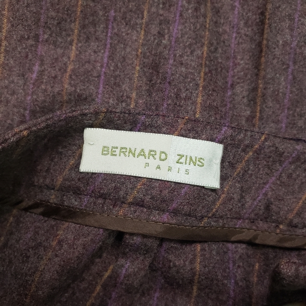 Bernard Zins Paris NWT Joyeux wool cashmere wide leg pant size 10 - Picture 7 of 12